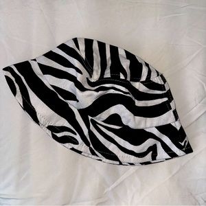 Zebra print bucket hat
